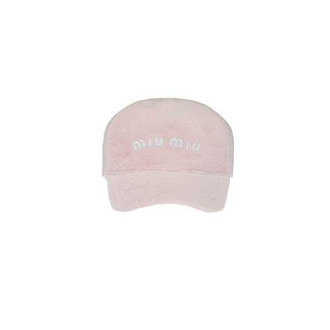 miu miu pink cap|Terry baseball cap Petal pink .